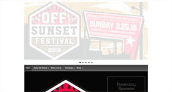 Desktop Screenshot of offsunsetfestival.com